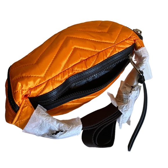 Rebecca Minkoff Cree Nylon Belt Bag NEON ORANGE NWT - Picture 9 of 12